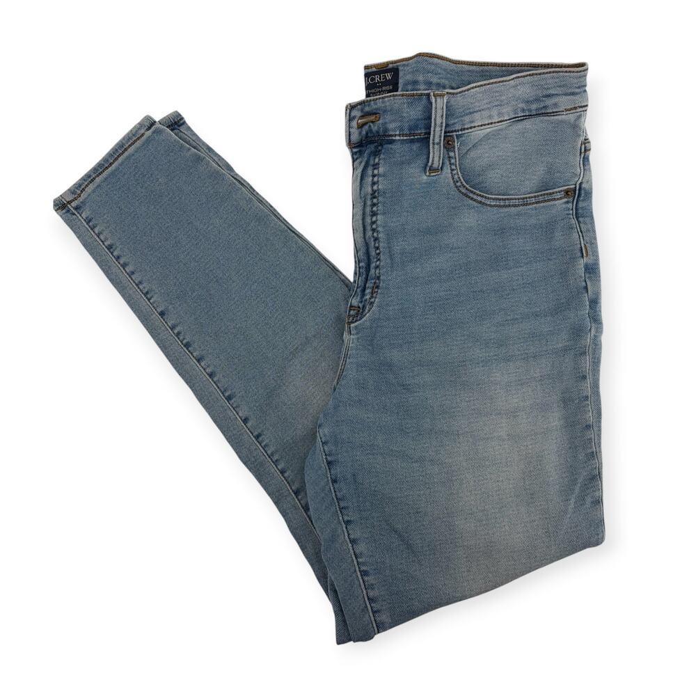 J Crew High Rise Skinny Jeans Size 31 Light Wash Denim